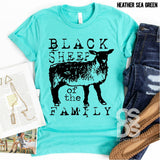 Screen Print Transfer - Black Sheep of the Family - Black