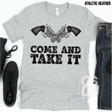 Screen Print Transfer - Come and Take It Guns - Black DISCONTINUED