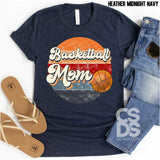 Screen Print Transfer - Retro Basketball Mom - Full Color *HIGH HEAT*