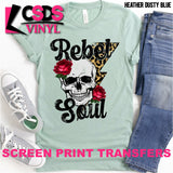 Screen Print Transfer - Rebel Soul - Full Color *HIGH HEAT*
