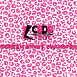 Screen Print Transfer - 12x12 Leopard PATTERN SHEET - Bright Pink