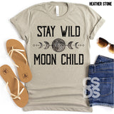 Screen Print Transfer - Stay Wild Moon Child - Full Color *HIGH HEAT*