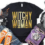Screen Print Transfer - Witchy Woman - Metallic Gold