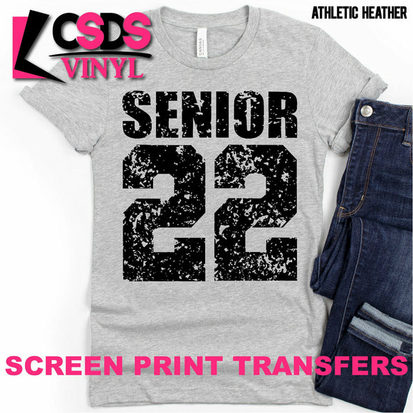 Screen Print Transfer - Senior 22 - Black