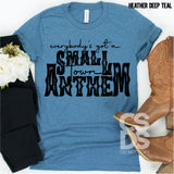 Screen Print Transfer - Small Town Anthem  - Black DISCONTINUED