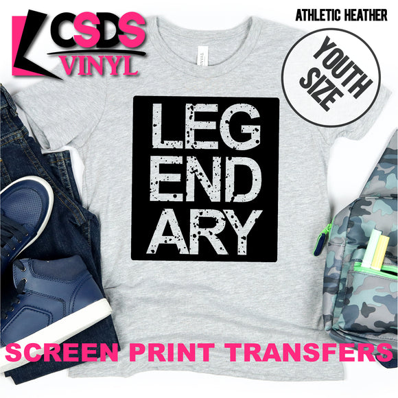 Screen Print Transfer - Legendary YOUTH - Black