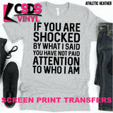 Screen Print Transfer - You have not Paid Attention - Black