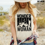 Screen Print Transfer - Wonder Woman - Black