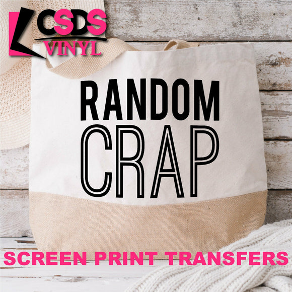 Screen Print Transfer - Random Crap - Black