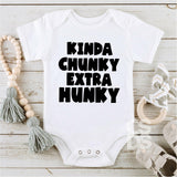 Screen Print Transfer - Kinda Chunky Extra Hunky INFANT - Black