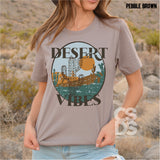 Screen Print Transfer - Desert Vibes - Full Color *HIGH HEAT*