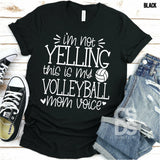 Screen Print Transfer - My Volleyball Mom Voice - White