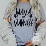 Screen Print Transfer - Mama of Madness - Black