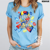 Screen Print Transfer - Autism Listen Learn Advocate - Full Color *HIGH HEAT*