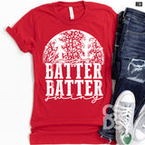 Screen Print Transfer - Hey Batter Batter Swing - White