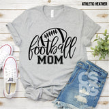 Screen Print Transfer - Football Mom - Black
