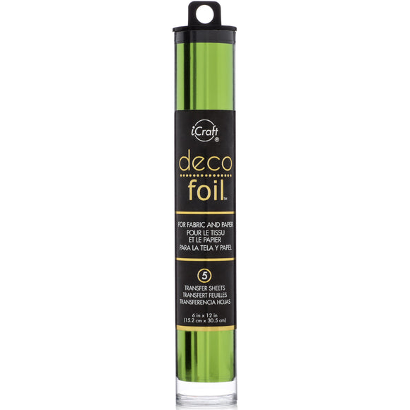 iCraft Deco Foil 5 Sheet Tube - Spring Green