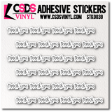 Vinyl Sticker Sheet - STK0039