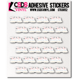 Vinyl Sticker Sheet - STK0052