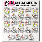 Vinyl Sticker Sheet - STK0057 *Variety Pack*