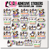 Vinyl Sticker Sheet - STK0064 *Variety Pack*