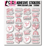 Vinyl Sticker Sheet - STK0068 *Variety Pack*