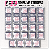 Vinyl Sticker Sheet - STK0073