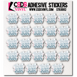 Vinyl Sticker Sheet - STK0082