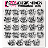 Vinyl Sticker Sheet - STK0083
