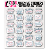 Vinyl Sticker Sheet - STK0086 *Variety Pack*