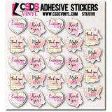 Vinyl Sticker Sheet - STK0110 *Variety Pack*