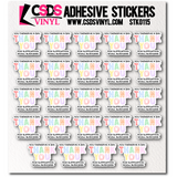 Vinyl Sticker Sheet - STK0115