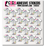Vinyl Sticker Sheet - STK0131