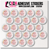 Vinyl Sticker Sheet - STK0158