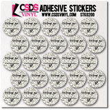 Vinyl Sticker Sheet - STK0200