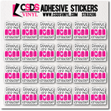 Vinyl Sticker Sheet - STK0206
