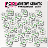 Vinyl Sticker Sheet - STK0240