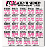 Vinyl Sticker Sheet - STK0255