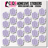 Vinyl Sticker Sheet - STK0264