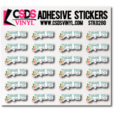 Vinyl Sticker Sheet - STK0280