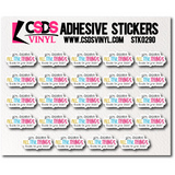 Vinyl Sticker Sheet - STK0290