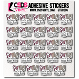 Vinyl Sticker Sheet - STK0296