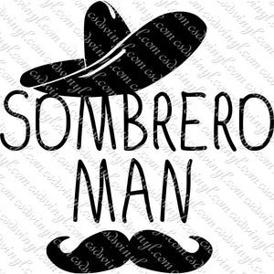 SVG0039 - Sombrero Man - SVG Cut File
