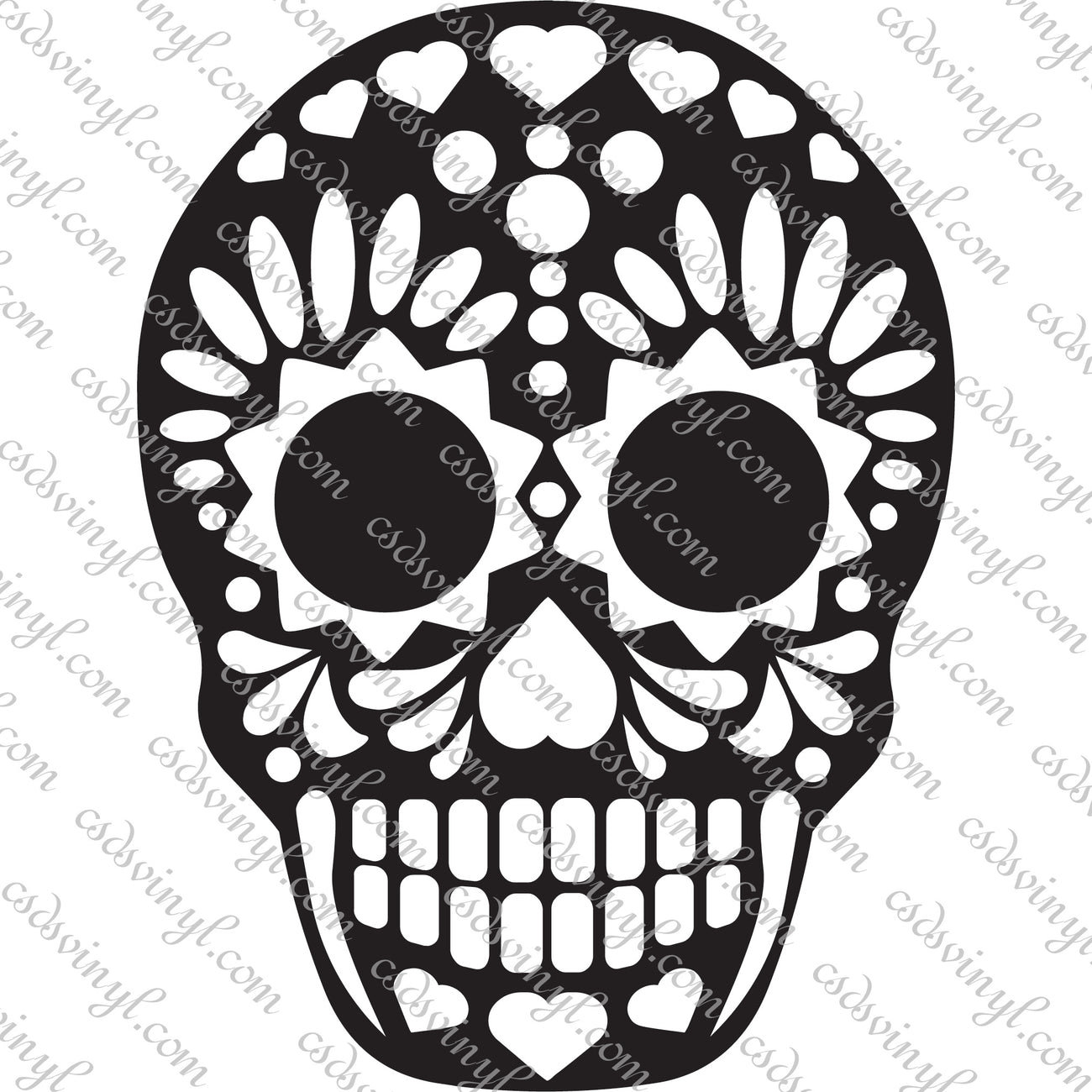 Sugar Skull SVG Free Layered File ⋆ Extraordinary Chaos