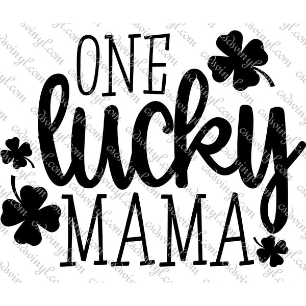 One Lucky Mama SVG - Free SVG files