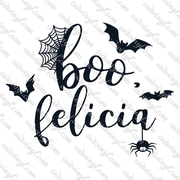 SVG0115 - Boo Felicia Halloween - SVG Cut File