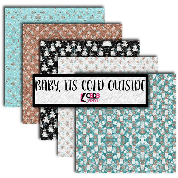 Ready to Ship Printed Vinyl - Printed Multipack MPK052 - Baby Its Cold Outside