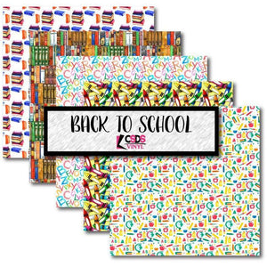 Ready to Ship Printed Vinyl - Printed Multipack MPK006 - Back To School