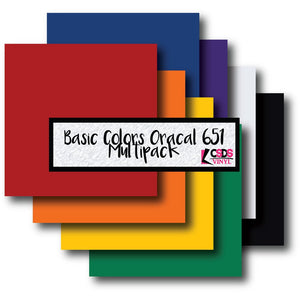 Oracal 651 Basic Colors Multipack