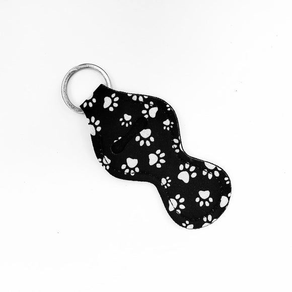 Chapstick Holders - Black and White Pet Paws